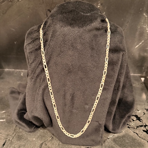 Sterling Silver Figaro Chain - Picture 2 of 6